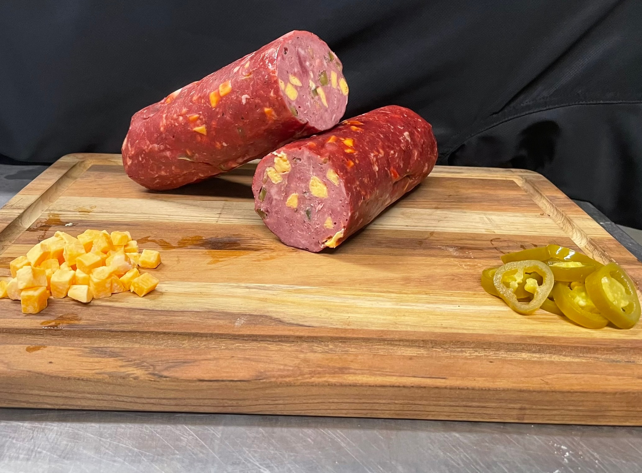 Jalapeño cheddar summer sausage